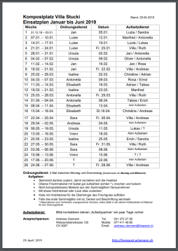 Einsatzplan 